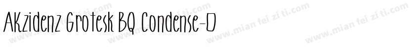 AKzidenz Grotesk BQ Condense字体转换